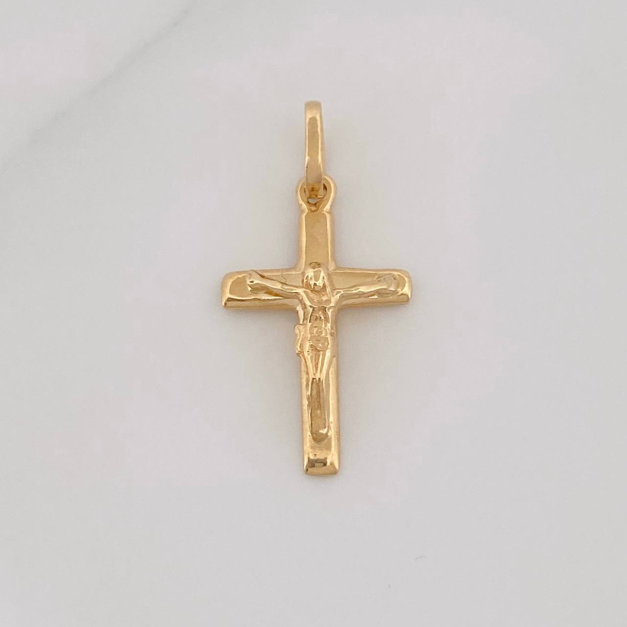 Dije Cruz Cristo 1.3g / 1 in Oro Amarillo 18K