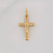 Dije Cruz Cristo 1.3g / 1 in Oro Amarillo 18K