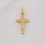 Dije Cruz Cristo 1.3g / 1 in Oro Amarillo 18K