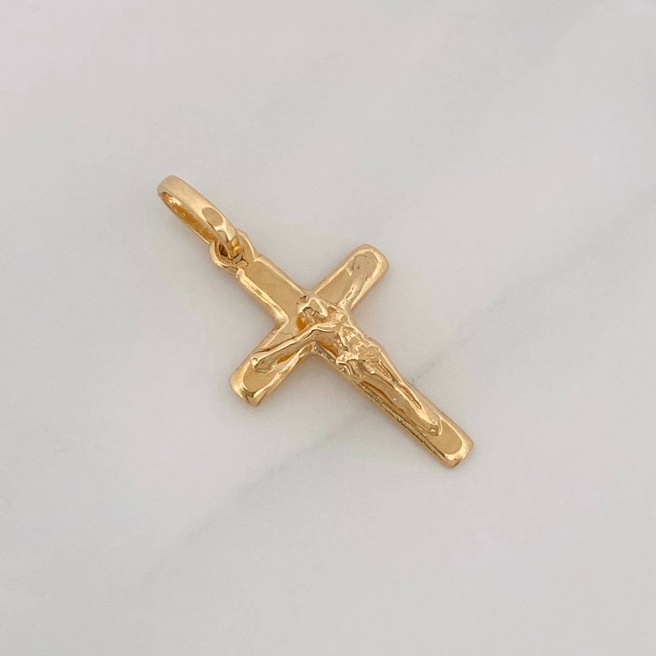 Dije Cruz Cristo 1.3g / 1 in Oro Amarillo 18K