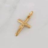 Dije Cruz Cristo 1.3g / 1 in Oro Amarillo 18K