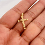 Dije Cruz Cristo 1.3g / 1 in Oro Amarillo 18K