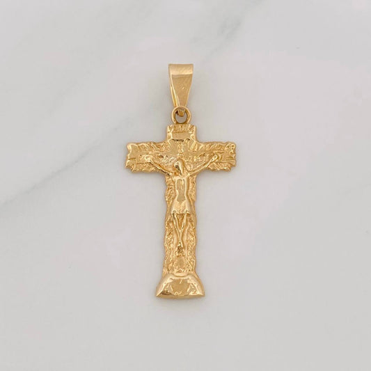 Dije Cruz Cristo 1.8g / 1 1/4 in Oro Amarillo 18K