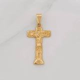 Dije Cruz Cristo 1.8g / 1 1/4 in Oro Amarillo 18K