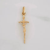 Dije Cruz Cristo 1.4g / 1 1/4 in Oro Amarillo 18K