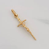 Dije Cruz Cristo 1.4g / 1 1/4 in Oro Amarillo 18K