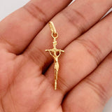 Dije Cruz Cristo 1.4g / 1 1/4 in Oro Amarillo 18K