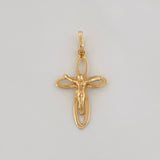 Dije Cruz Cristo 1g / 1 in Oro Amarillo 18K