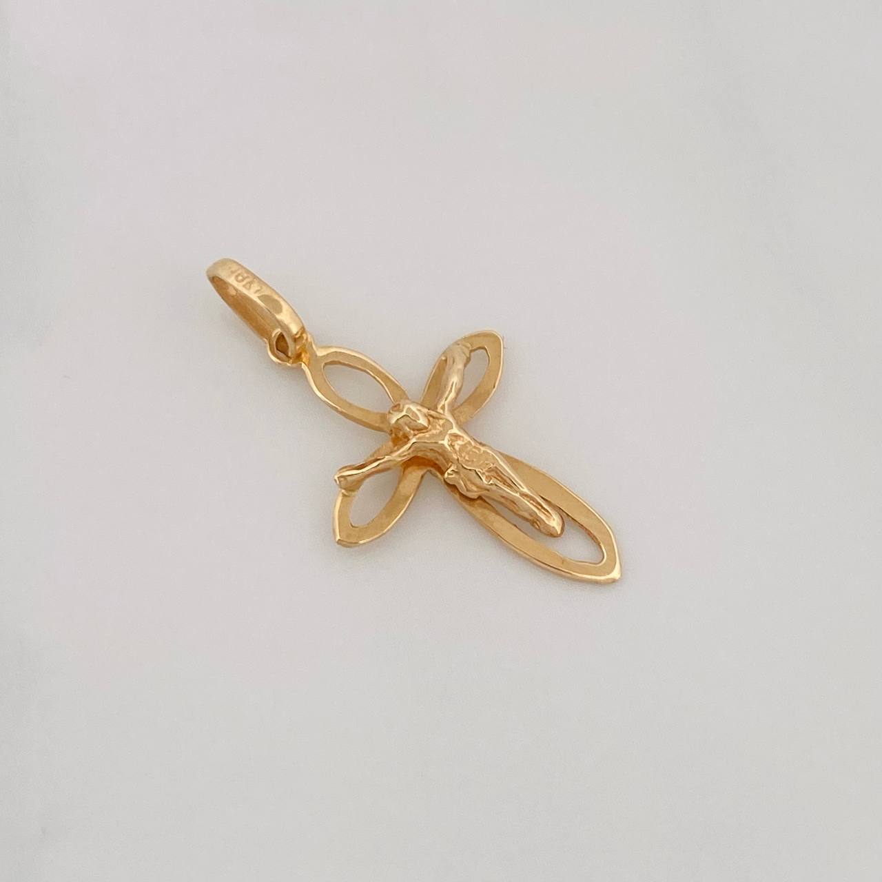 Dije Cruz Cristo 1g / 1 in Oro Amarillo 18K