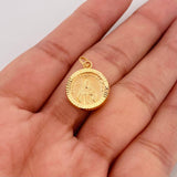 Pendant Sacred Heart of Jesus 1.3g / 1 in Yellow Gold 18K