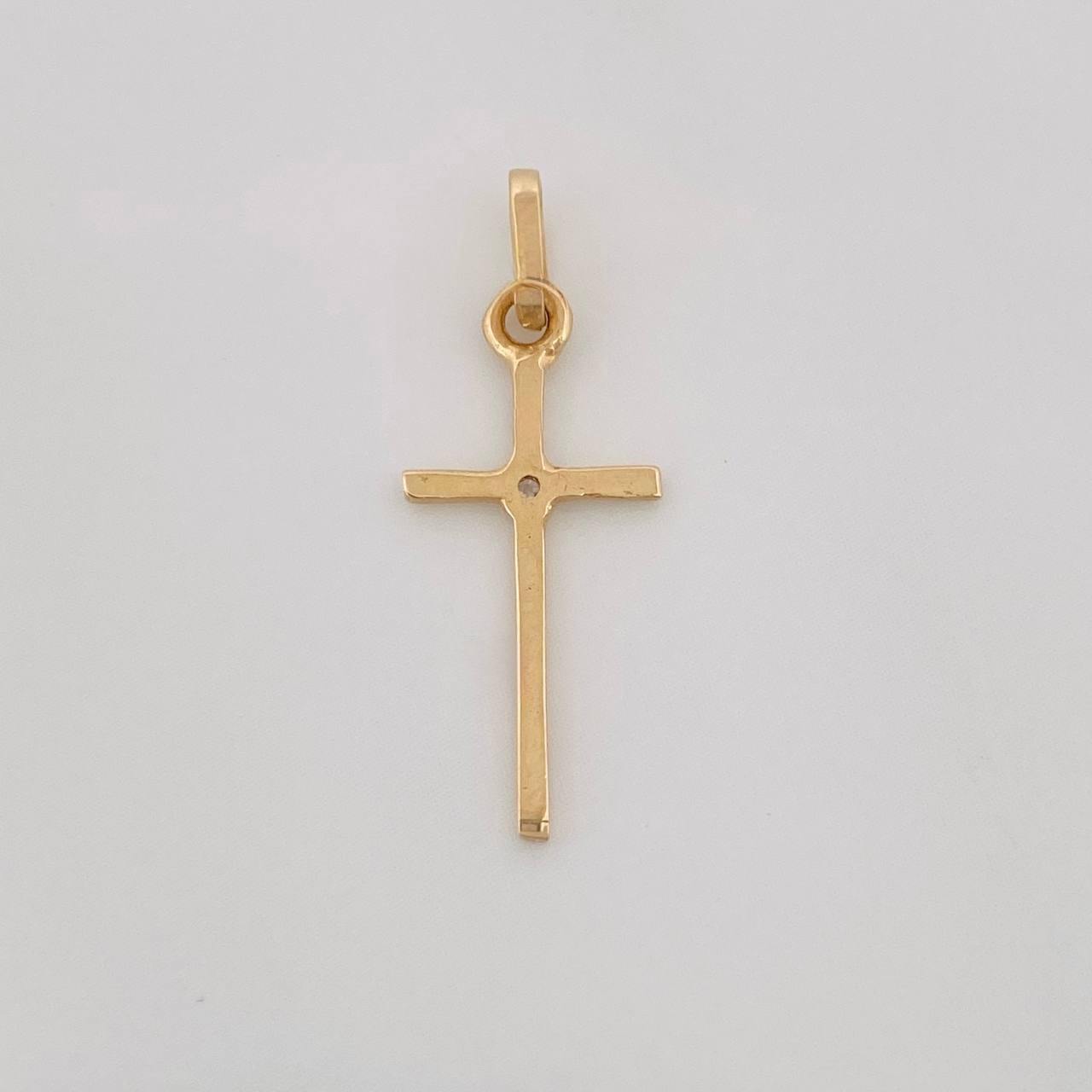 Dije Cruz 0.5g / 1 in Oro Amarillo 18K