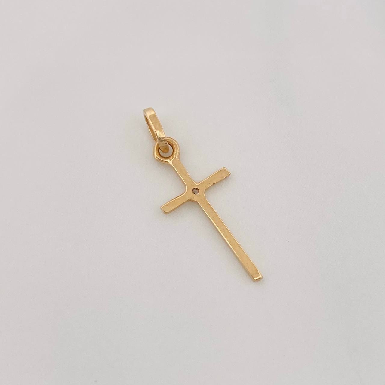 Dije Cruz 0.5g / 1 in Oro Amarillo 18K