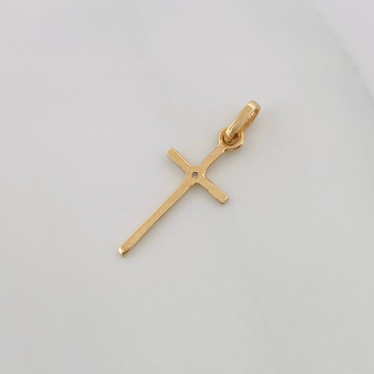 Dije Cruz 0.5g / 1 in Oro Amarillo 18K