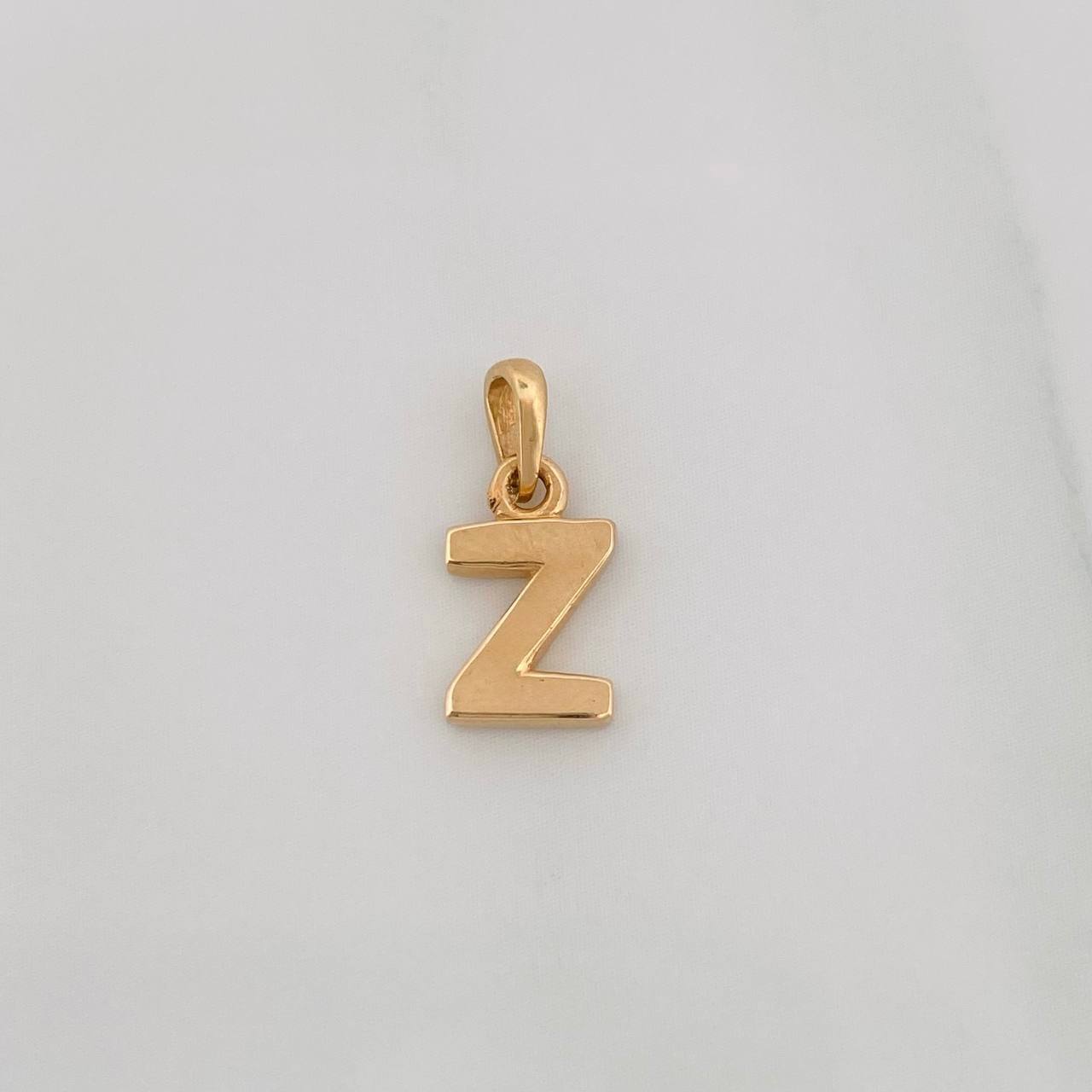 Dije Letra Z 0.6g / 1/2 in Oro Amarillo 18K