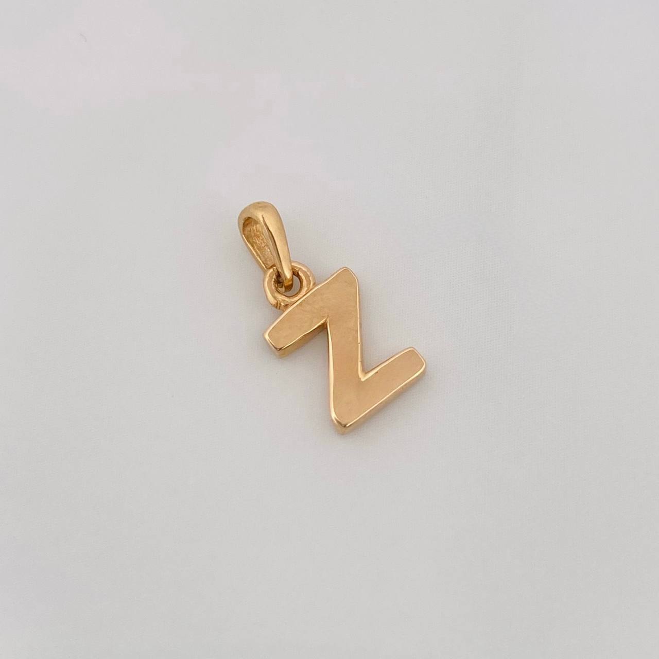 Dije Letra Z 0.6g / 1/2 in Oro Amarillo 18K
