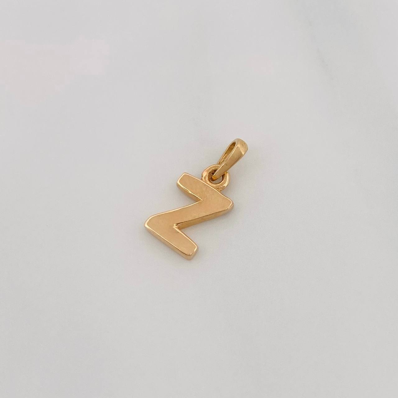 Dije Letra Z 0.6g / 1/2 in Oro Amarillo 18K