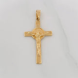 Dije Cruz Cristo 3.4g / 1 1/2 in Oro Amarillo 18K