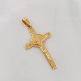 Dije Cruz Cristo 3.4g / 1 1/2 in Oro Amarillo 18K