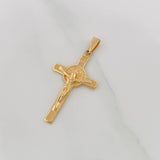 Dije Cruz Cristo 3.4g / 1 1/2 in Oro Amarillo 18K