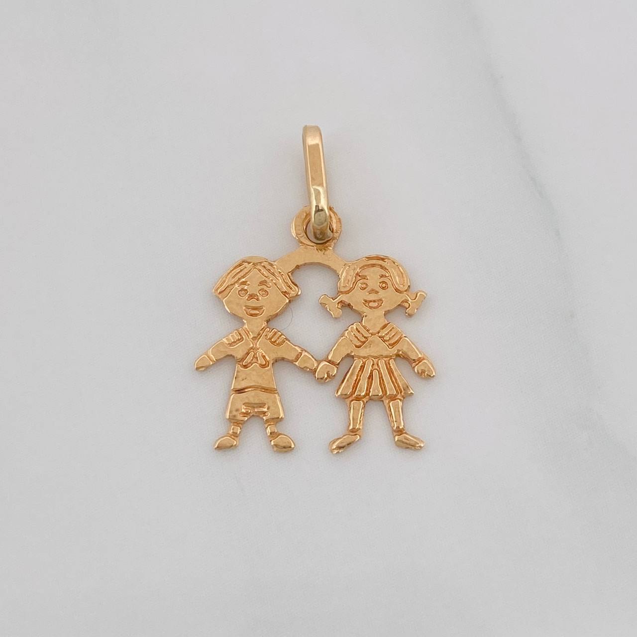 Dije Pareja 0.8g / 3/4 in Oro Amarillo 18K