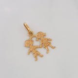 Dije Pareja 0.8g / 3/4 in Oro Amarillo 18K