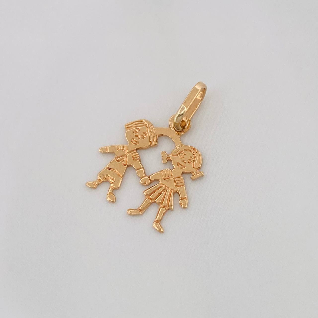 Dije Pareja 0.8g / 3/4 in Oro Amarillo 18K