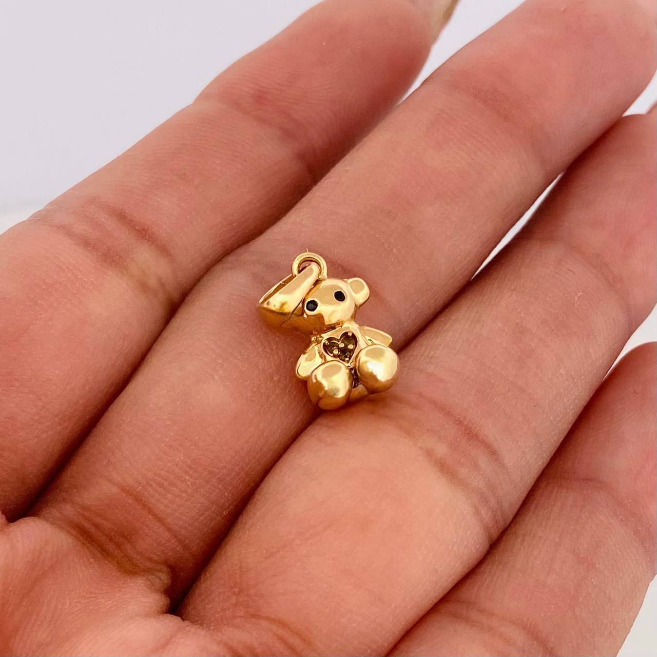 Pendant Bear 2.2g / 3/4 in 18K Yellow Gold