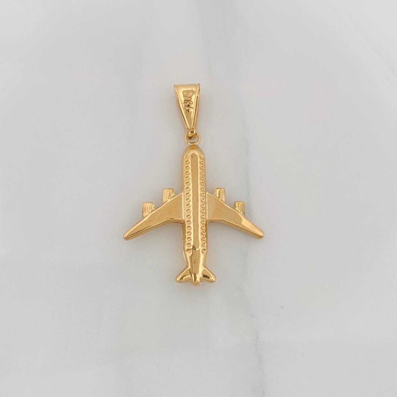 Dije Avión 1.7g / 1 1/2 in Oro Amarillo 18K