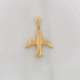 Dije Avión 1.7g / 1 1/2 in Oro Amarillo 18K