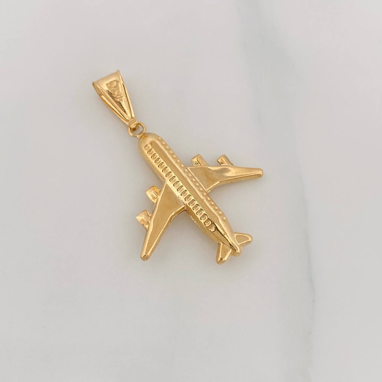 Dije Avión 1.7g / 1 1/2 in Oro Amarillo 18K