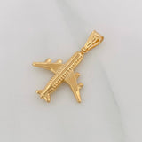 Dije Avión 1.7g / 1 1/2 in Oro Amarillo 18K