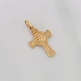 Dije Cruz Rostro Cristo 1.7g / 1 in Oro Amarillo 18K