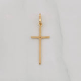 Dije Cruz 0.6g / 1 1/4 in Oro Amarillo 18K