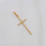 Dije Cruz 0.6g / 1 1/4 in Oro Amarillo 18K