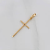 Dije Cruz 0.6g / 1 1/4 in Oro Amarillo 18K