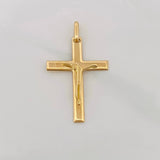 Dije Cruz Cristo 3.45g / 1 1/2 in Oro Amarillo 18K