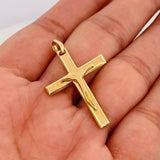 Dije Cruz Cristo 3.45g / 1 1/2 in Oro Amarillo 18K