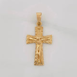 Dije Cruz Cristo 2.85g / 1 1/2 in Oro Amarillo 18K