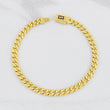 Pulso Cubana Infinito Diamantado 6.95g / 8 1/4 in / 4.9mm Oro Amarillo 18K