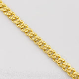 Pulso Cubana Infinito Diamantado 6.95g / 8 1/4 in / 4.9mm Oro Amarillo 18K