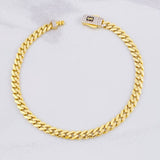 Pulso Cubana Infinito 7.05g / 8 in / 4.8mm Oro Amarillo 18K