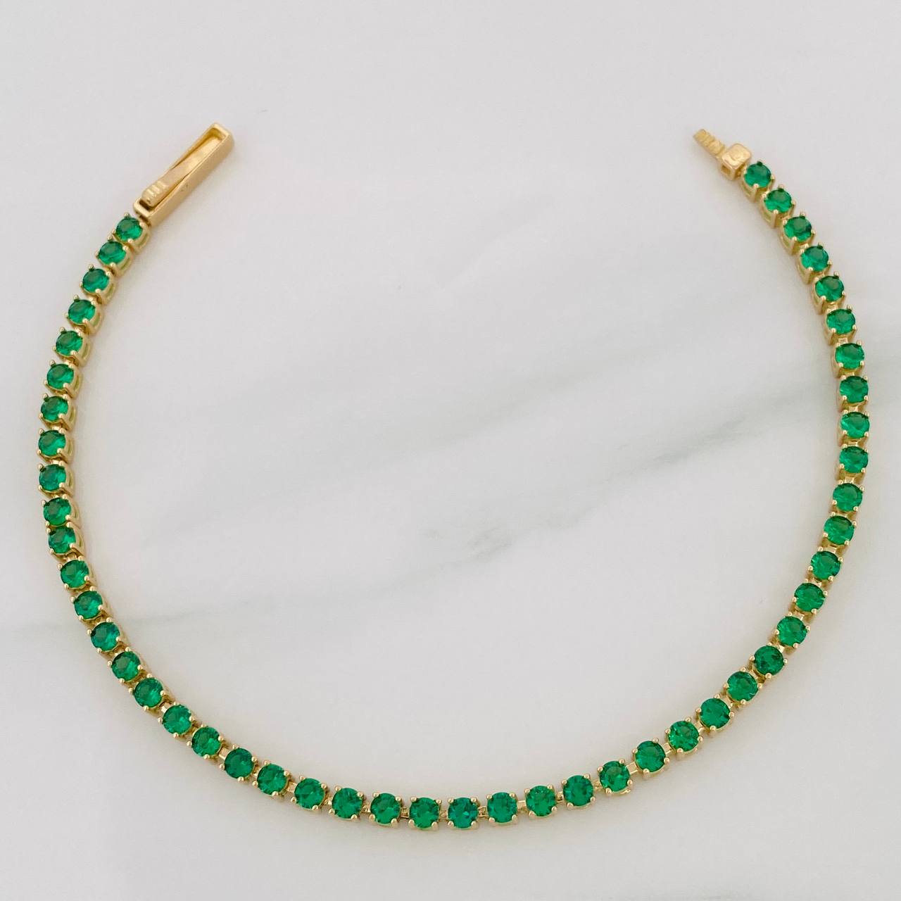 Pulso Tennis 6.2g / 7 in / 2.5mm Oro Amarillo 18K