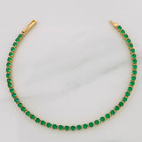 Pulso Tennis 6.45g / 7 in / 2.6mm Oro Amarillo 18K
