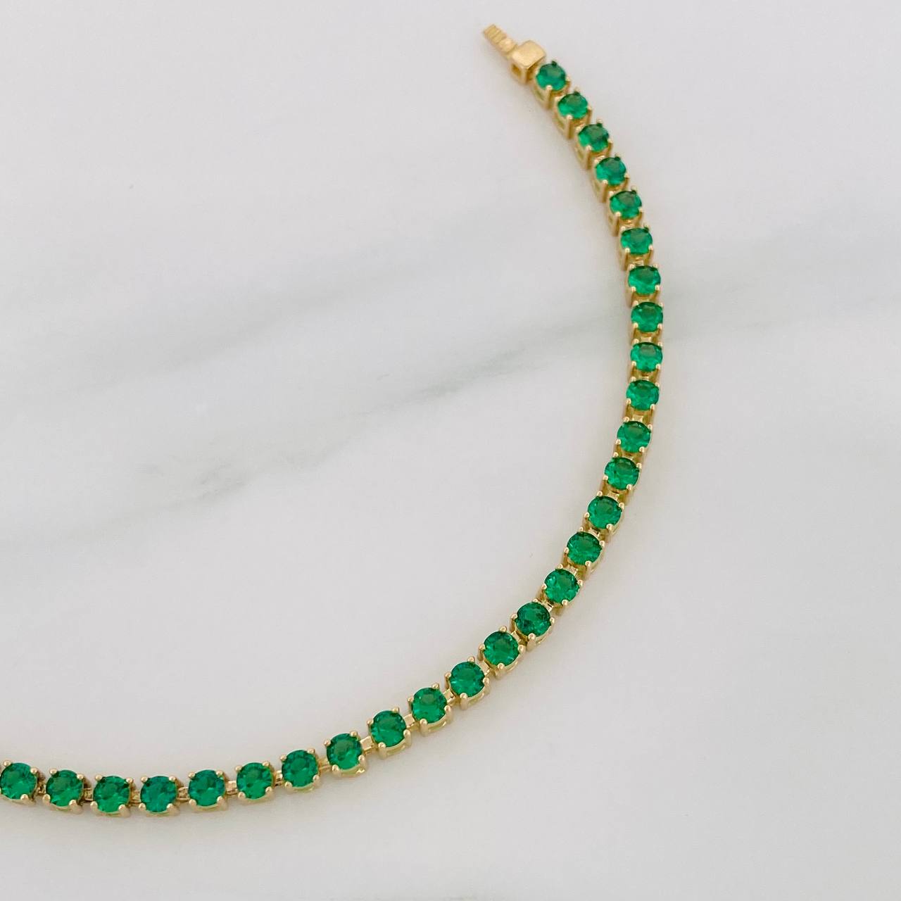 Pulso Tennis 6.2g / 7 in / 2.5mm Oro Amarillo 18K