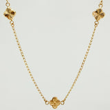 Cadena Espiga Trebol 3.9gr / 17 3/4 in / 8mm Oro Amarillo Nac.Esp. 18K *