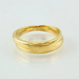 Anillo Argolla Bulto Central 5.85gr / T8 1/4 / Oro Amarillo 18K ©