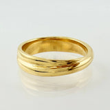 Anillo Argolla Bulto Central 5.85gr / T8 1/4 / Oro Amarillo 18K ©