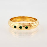 Anillo Argolla Bulto Central 7.1gr / T11 3/4 / Oro Amarillo 18K ©