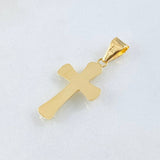 Dije Crúz Cristo Puntas Ovaladas 0.85gr / 1 1/4 in / Oro Amarillo 18K