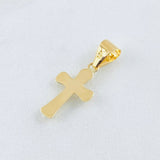 Dije Crúz Cristo Puntas Ovaladas 0.6gr / 1 in / Oro Amarillo 18K